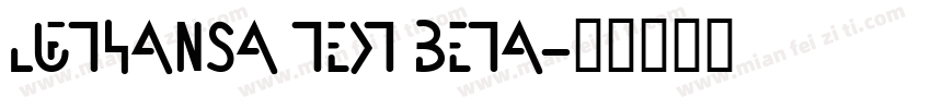 Lufthansa Text Beta字体转换